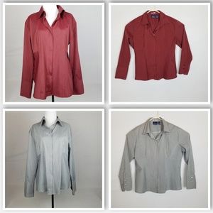 DCC Stretch  Missy Lot of 2 Zipper Front Size XL